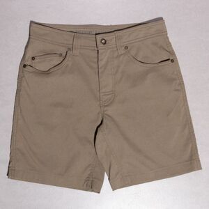 PrAna Brion 7" Brown Chino Hiking Shorts Men's 29x7 Outdoors Stretch Utility